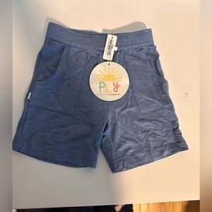 Blue Heather Bamboo Viscose Terry Shorts